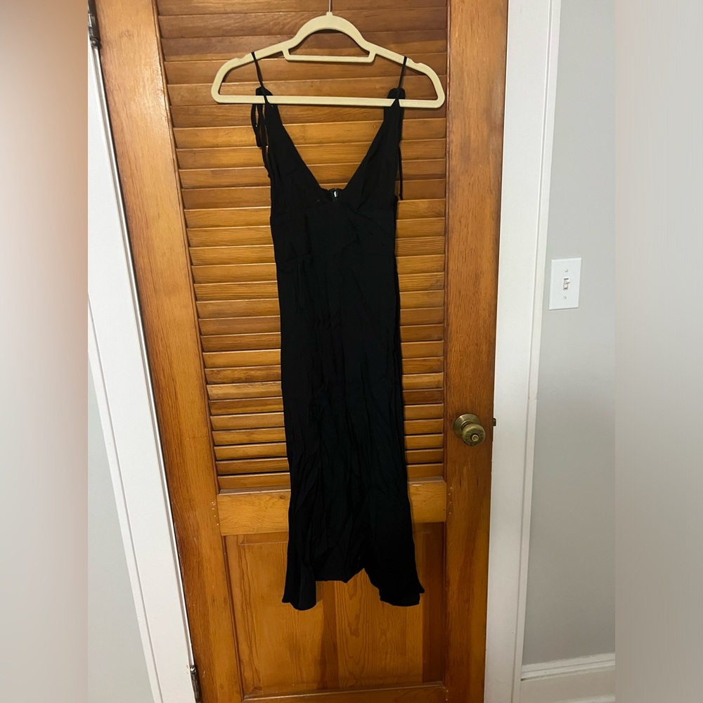Reformation Black Talia Dress